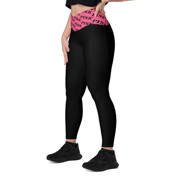 Fold Over Yoga Leggings - Picture 1 of 16